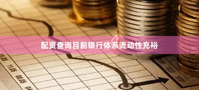 配资查询目前银行体系流动性充裕